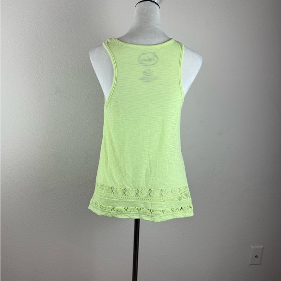 Disney‎ Minnie Mouse Tank Top Neon Green Lace Hem Women’s Size L - Picture 7 of 13